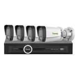 Kit supraveghere IP PoE Tiandy, 4 camere, 5MP, NVR 5 canale, KIT-TN5MPOE